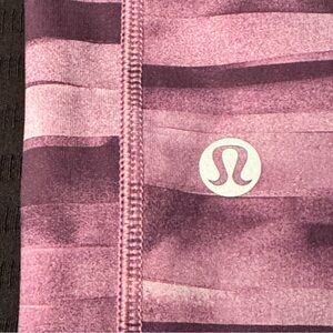 Lululemon Pink and Burgundy Leggings Size 4 Activewear Yoga Gym Pants